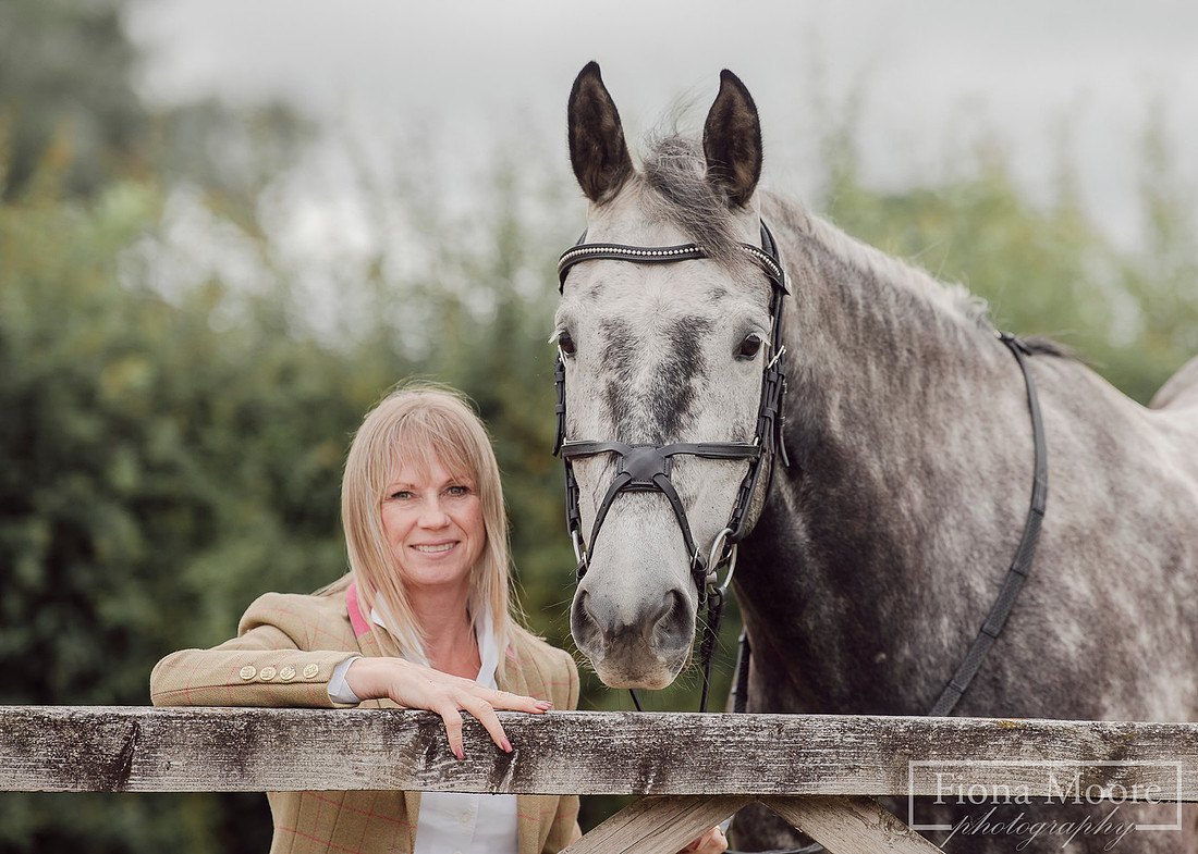 Equine portrait by equestrian photographer fiona moore photography - west midlands - grey horse