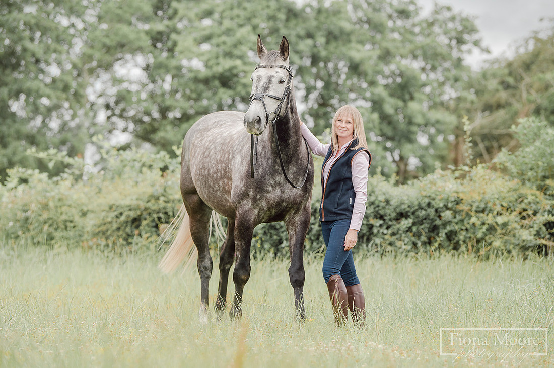 Equine portrait by equestrian photographer fiona moore photography - west midlands - grey horse